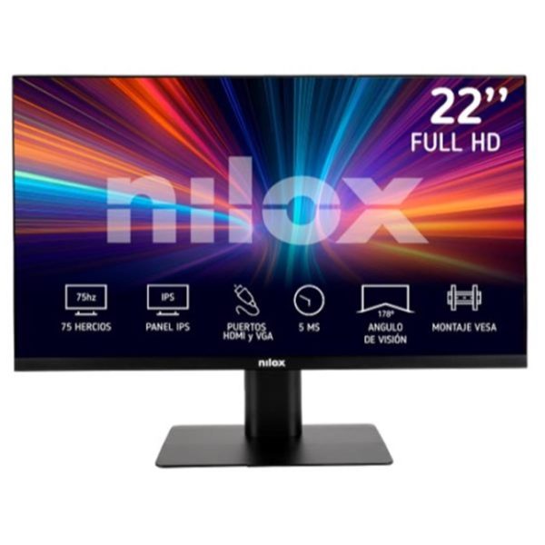 MONITOR 21.5" NILOX IPS 5MS VGA HDMI