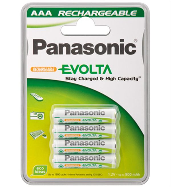 PILA PANASONIC AAA ALKALINE 1.2V 4 UNIDADES RECARGABLE