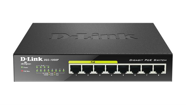 SWITCH D-LINK GIGABIT G ETHERNET 8P - 4 POE