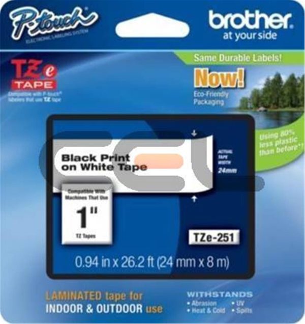 CINTA TZE251CIV BROTHER PARA IMPRESORAS TZ