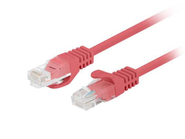 LATIGUILLO LANBERG CAT.6 UTP 1M ROJO PACK 10 UDS