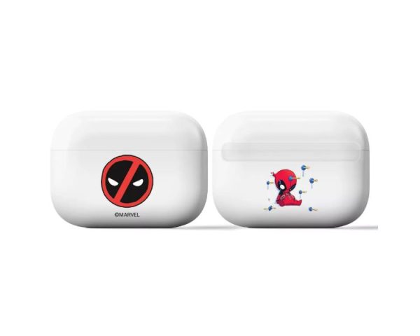 ESTUCHE PROTECTOR AIRPODS PRO DEADPOOL BLANCO