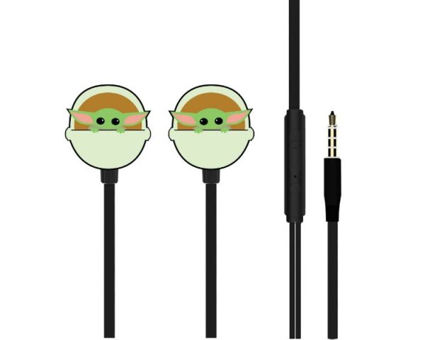 AURICULAR DE BOTON BABY YODA MULTICOLOR