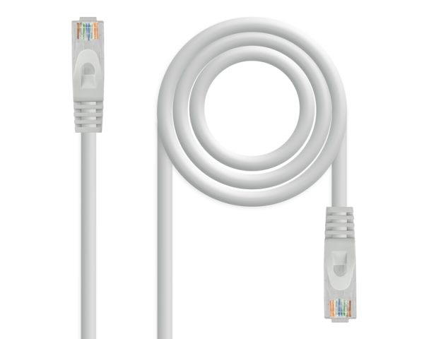 CABLE DE RED LATIGUILLO RJ45 UTP CAT6A AWG24 3 M GRIS NANOCABLE