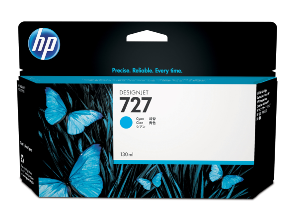TINTA HP 727 CIAN