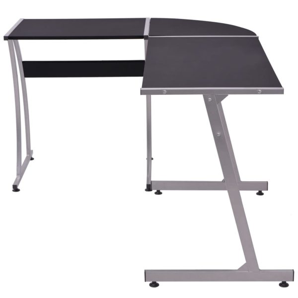 Mesa de canto em forma de L, preto - Image 2