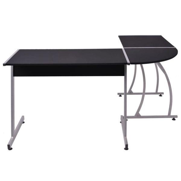 Mesa de canto em forma de L, preto - Image 3