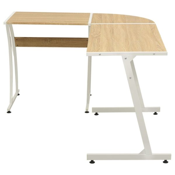 Mesa de canto em forma de L, carvalho - Image 2