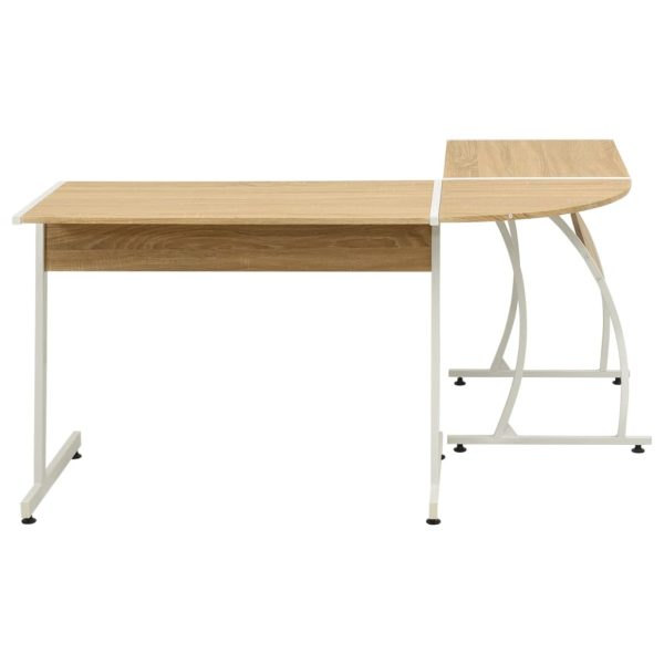 Mesa de canto em forma de L, carvalho - Image 3