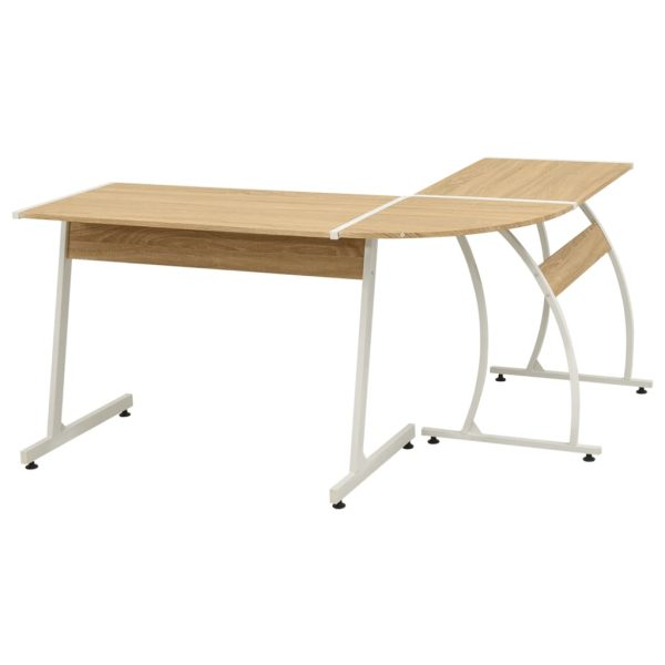 Mesa de canto em forma de L, carvalho - Image 4