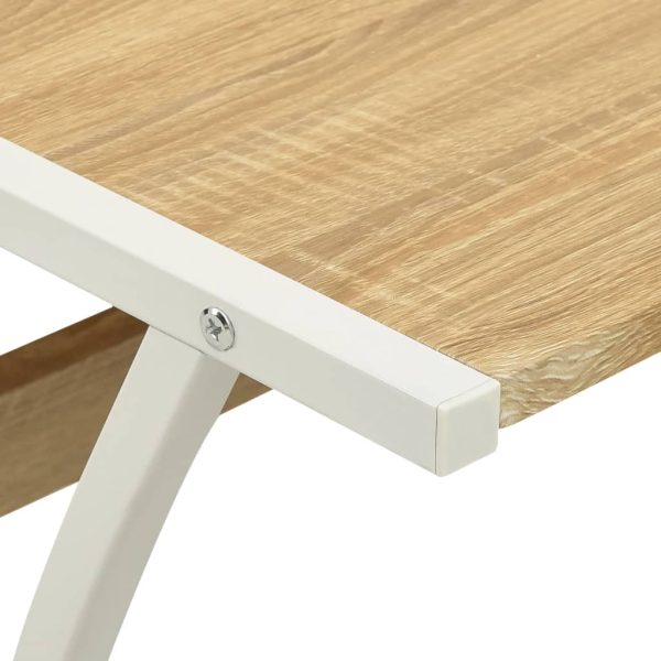 Mesa de canto em forma de L, carvalho - Image 5