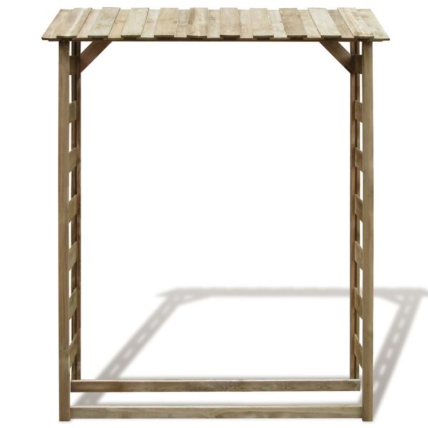 Abrigo p/ arrumação lenha 150x44x176 cm pinho impregnado - Image 2