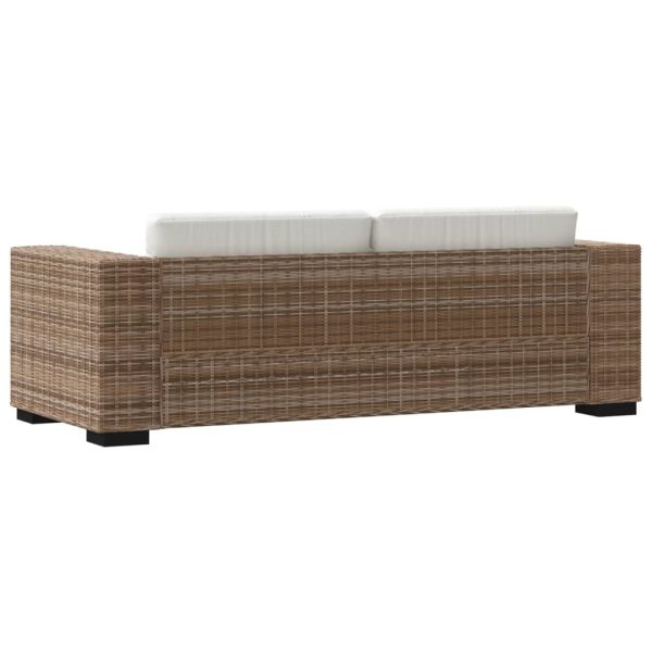 Conjunto de sofás de 3 lugares, 8 pcs, vime genuíno - Image 5
