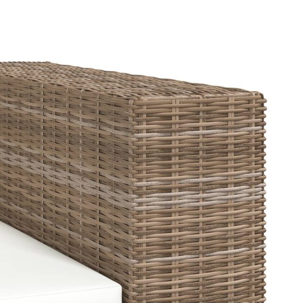 Conjunto de sofás de 3 lugares, 8 pcs, vime genuíno - Image 6