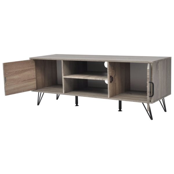 Móvel de TV 120x40x45 cm cinzento - Image 2