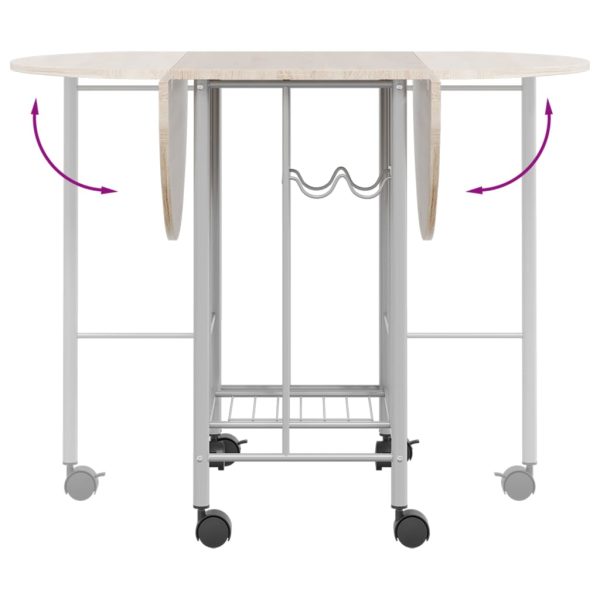 Conjunto de jantar dobrável 5 pcs MDF - Image 3