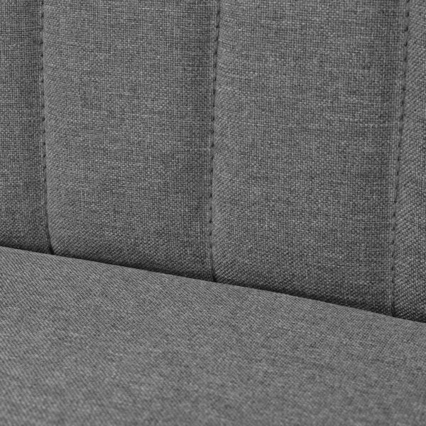 Sofá tecido cinzento claro 117x55,5x77 - Image 3