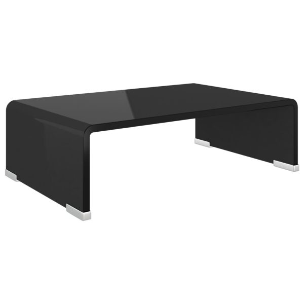 Suporte de TV/monitores em vidro 40x25x11 cm preto - Image 2