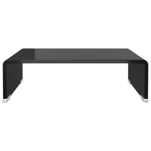 Suporte de TV/monitores em vidro 40x25x11 cm preto - Image 3