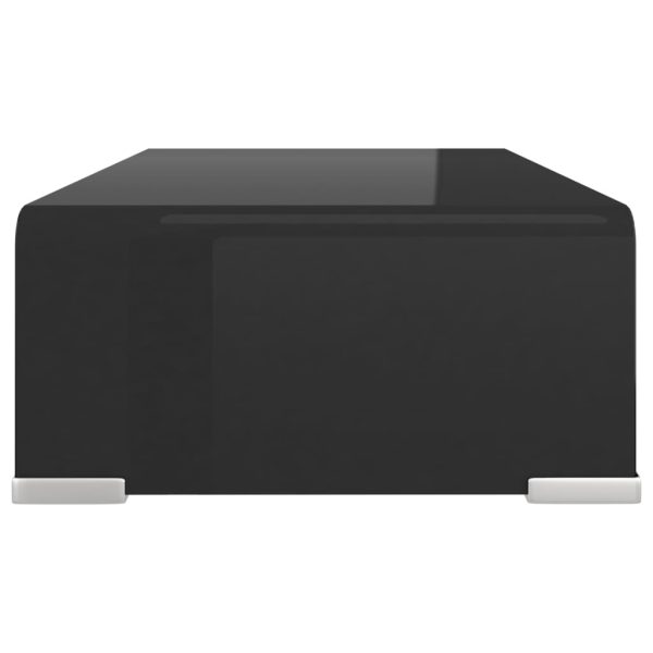 Suporte de TV/monitores em vidro 40x25x11 cm preto - Image 4
