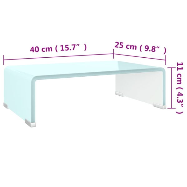 Suporte de TV/monitores em vidro 40x25x11 cm verde - Image 6