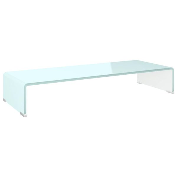 Suporte de TV/monitores em vidro 80x30x13 cm verde - Image 2