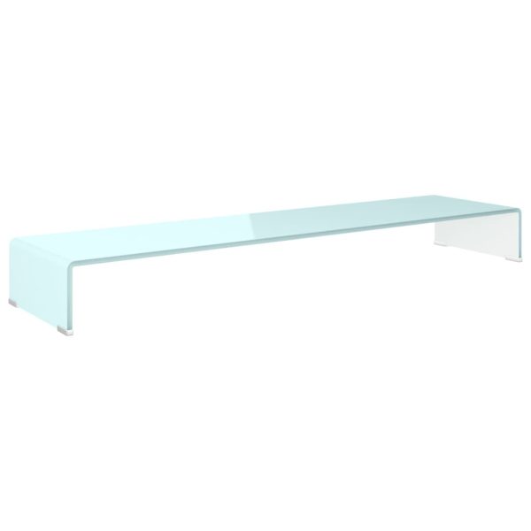Suporte de TV/monitores em vidro 120x30x13 cm verde - Image 2