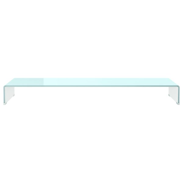 Suporte de TV/monitores em vidro 120x30x13 cm verde - Image 3