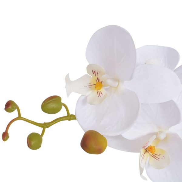 Planta orquídea artificial com vaso 65 cm branco - Image 2