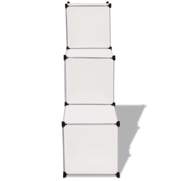 Cubos de arrumação com 6 compartimentos branco - Image 3
