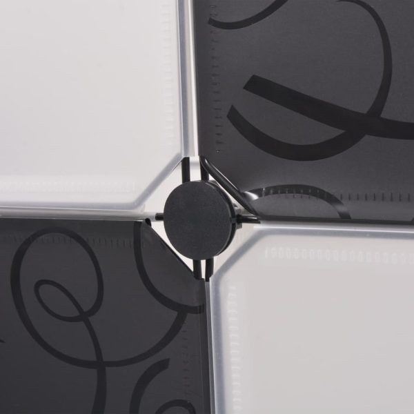 Cubos de arrumação com 9 compartimentos preto e branco - Image 4