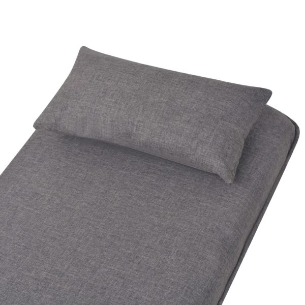 Cadeira giratória e sofá-cama tecido cinzento-escuro - Image 9