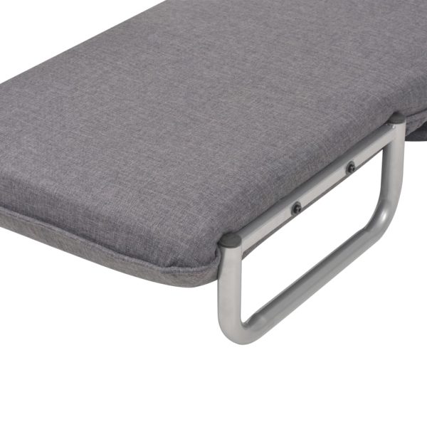 Cadeira giratória e sofá-cama tecido cinzento-escuro - Image 10