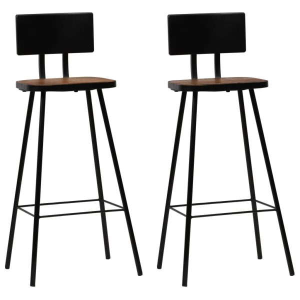 Conjunto de bar 3 pcs madeira recuperada maciça - Image 8
