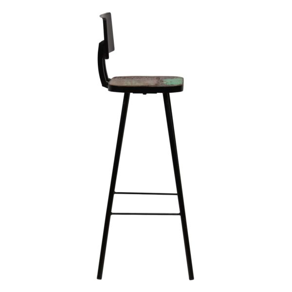 Conjunto de bar 3 pcs madeira recuperada maciça multicor - Image 10