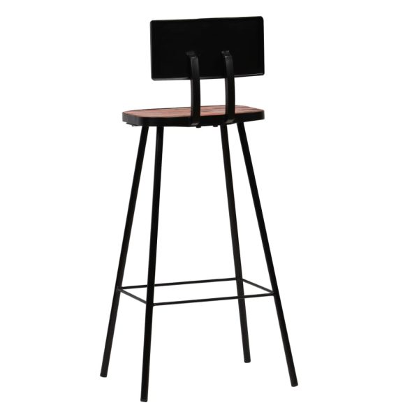 Conjunto de bar 5 pcs madeira recuperada maciça multicor - Image 11
