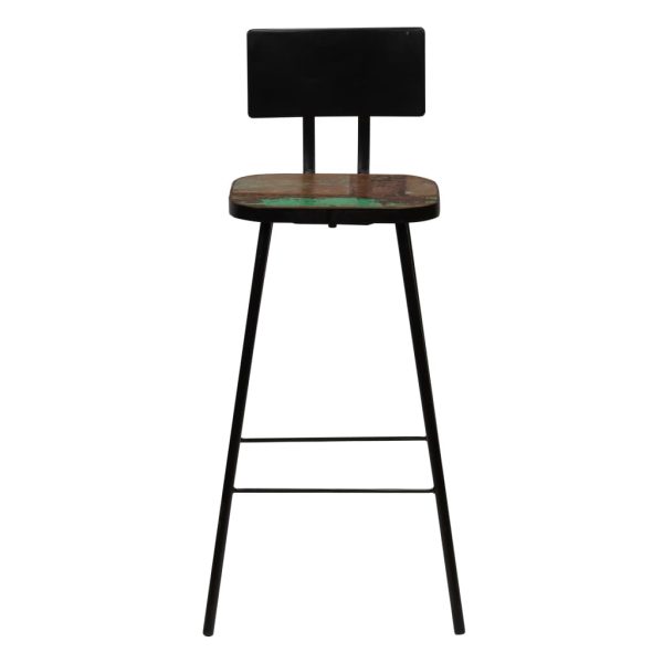 Conjunto de bar 5 pcs madeira recuperada maciça multicor - Image 9