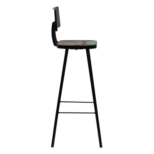 Conjunto de bar 5 pcs madeira recuperada maciça multicor - Image 10