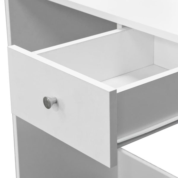 Toucador em aglomerado 75x40x141 cm branco - Image 4