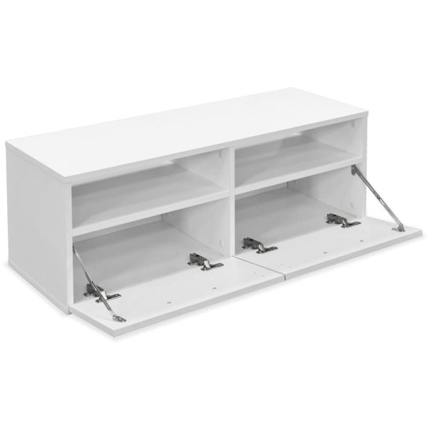 Móvel de TV em aglomerado 95x35x36 cm branco - Image 3