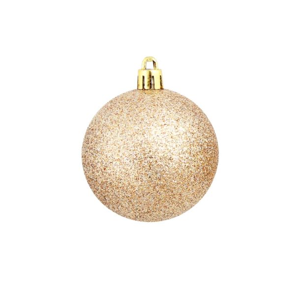 Conjunto de bolas de natal 100 pcs 3/4/6 cm rosa/dourado - Image 5