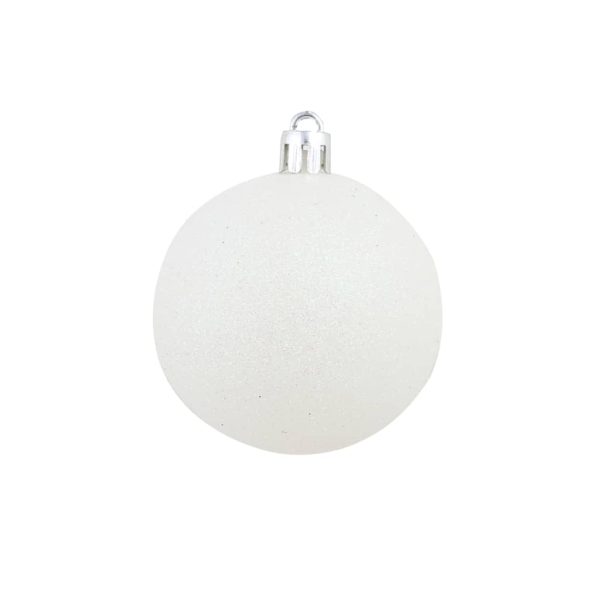 Conjunto de bolas de natal 100 pcs 3/4/6 cm branco/cinzento - Image 11