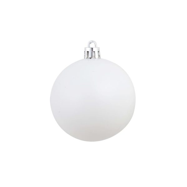 Conjunto de bolas de natal 100 pcs 3/4/6 cm branco/cinzento - Image 7