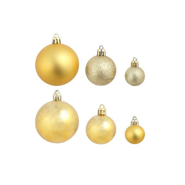 Bolas de natal 100 pcs prateado/dourado - Image 8