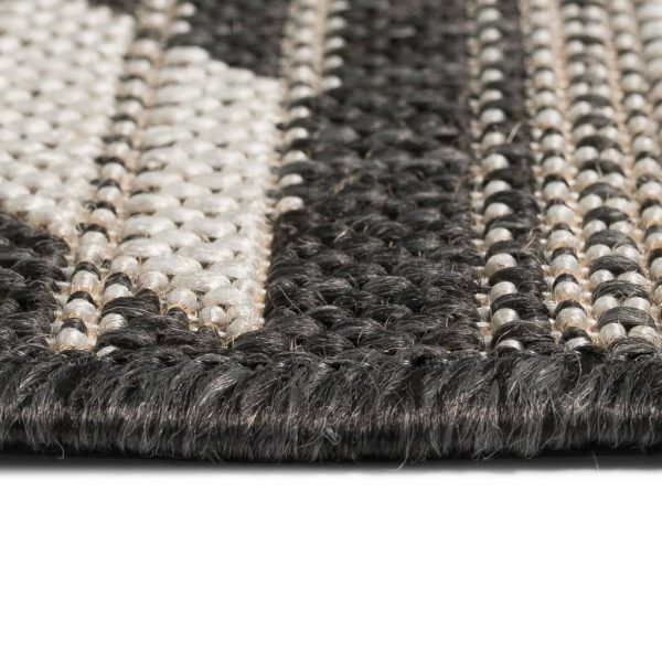 vidaXL Tapete divisão em sisal interior/exterior 160x230 cm geométrico - Image 8