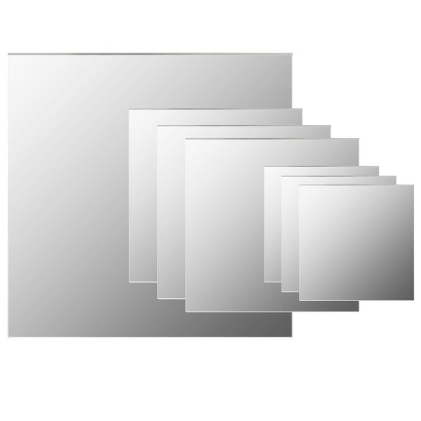 Conjunto de espelhos de parede quadrados 7 pcs vidro - Image 3
