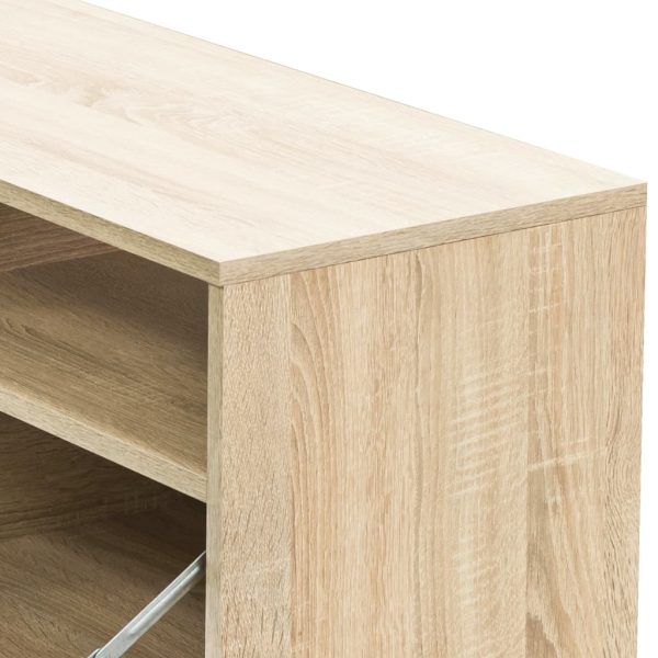 Móveis de TV 2 pcs aglomerado 95x35x36 cm cor carvalho - Image 5