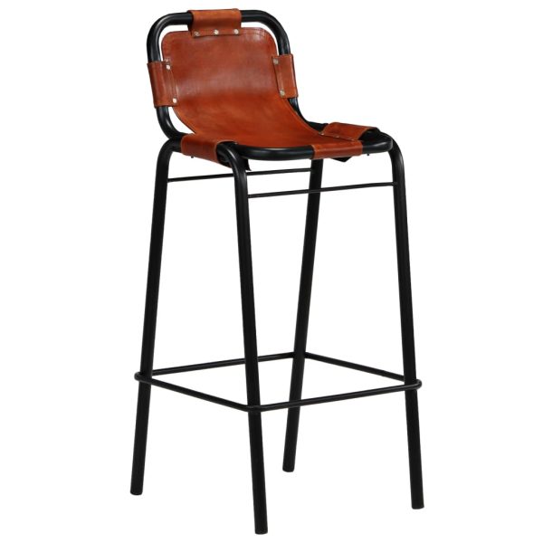 Conjunto de bar 3 pcs madeira recuperada + couro cabra genuíno - Image 6