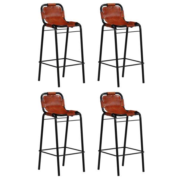 Conjunto de bar 5 pcs madeira recuperada + couro cabra genuíno - Image 5