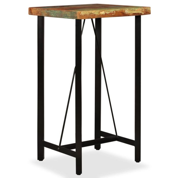 Conjunto de bar 3 pcs madeira recuperada maciça - Image 2